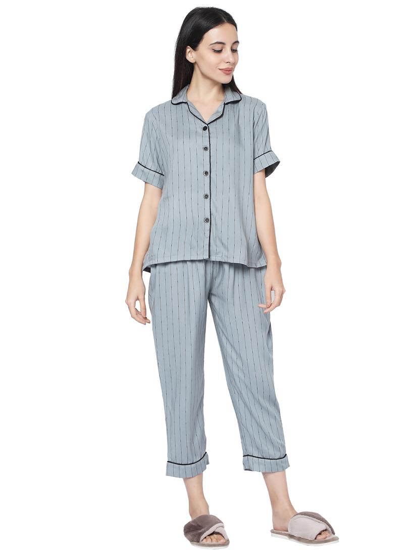printed nightwear pyjama set - 17521983 - Zoom Image - 1