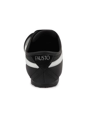 black pu lace up sneakers - 17522225 - Standard Image - 3