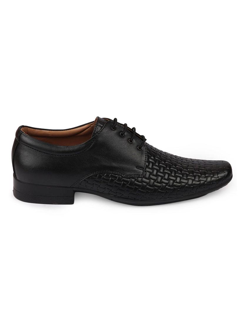 black leather laceup derbies - 17522228 - Zoom Image - 2