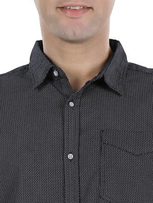 black printed casual shirt - 17522290 - Standard Image - 5