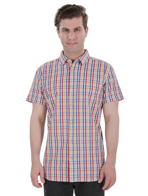 multi colored checkered casual shirt - 17522301 - Standard Image - 1
