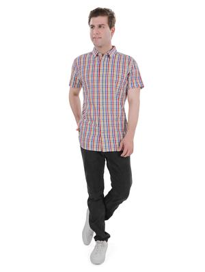 multi colored checkered casual shirt - 17522301 - Standard Image - 4