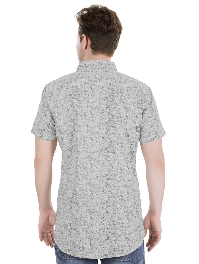grey floral casual shirt - 17522305 - Zoom Image - 2