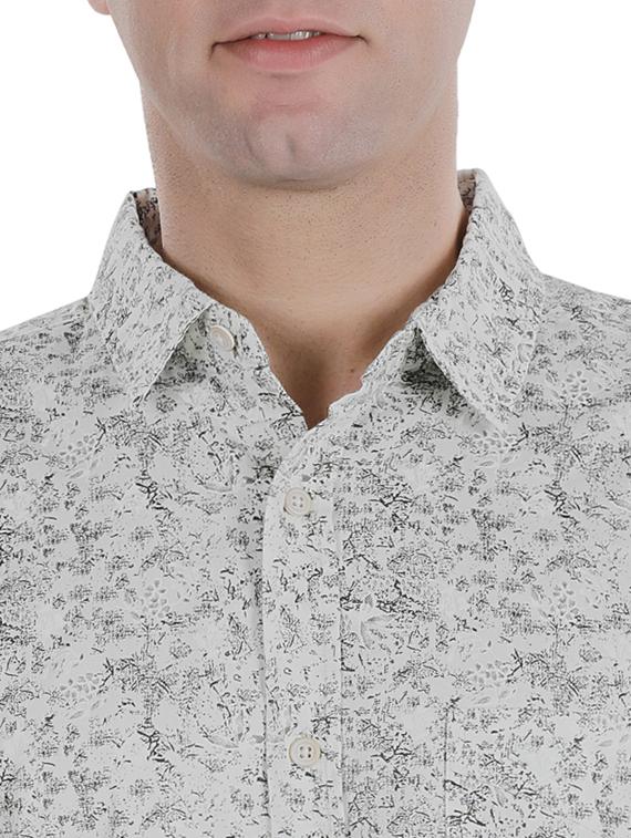 grey floral casual shirt - 17522305 - Zoom Image - 5