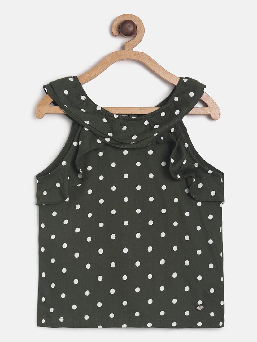 green cotton regular top - 17522657 - Zoom Image - 1