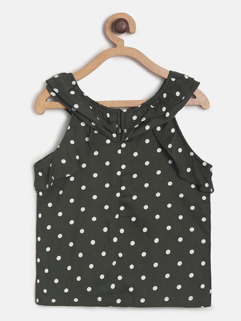 green cotton regular top - 17522657 - Zoom Image - 2
