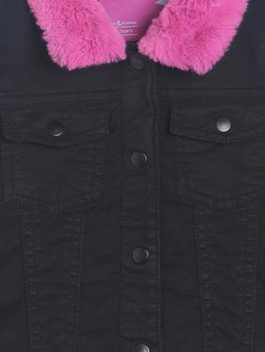 black cotton regular jackets & coat - 17522778 - Standard Image - 3