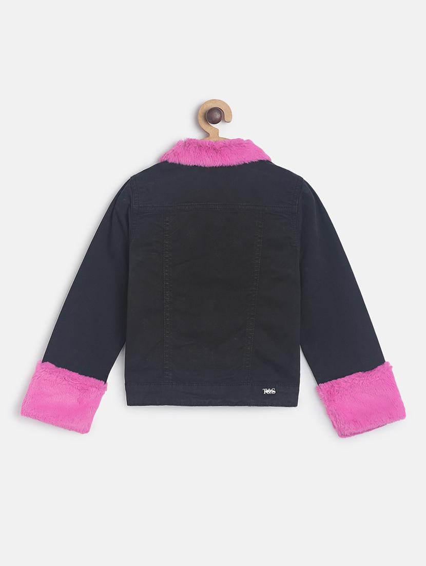 black cotton regular jackets & coat - 17522778 - Zoom Image - 2
