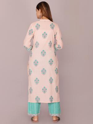 printed kurta palazzo set - 17522834 - Standard Image - 2