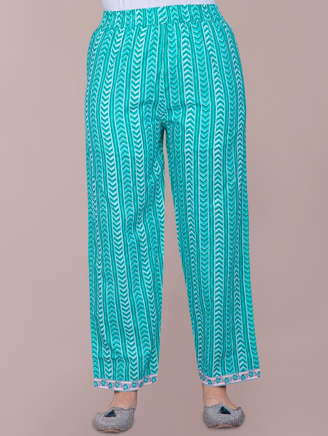 printed kurta palazzo set - 17522834 - Zoom Image - 3