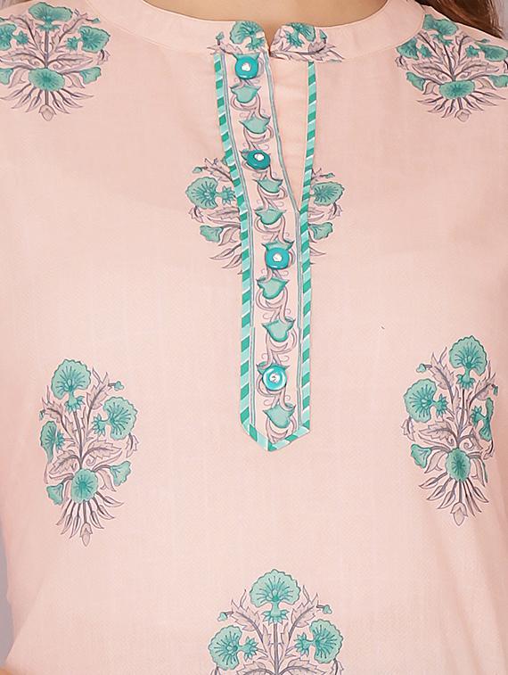 printed kurta palazzo set - 17522834 - Zoom Image - 5