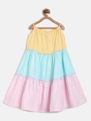 multi colored cotton frock - 17522837 - Standard Image - 2