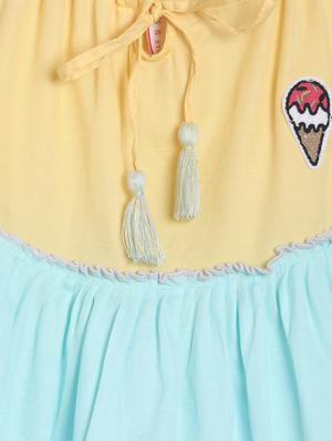 multi colored cotton frock - 17522837 - Standard Image - 3