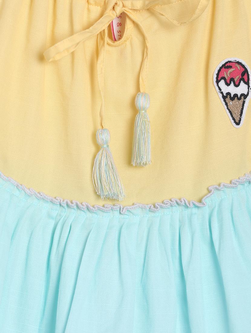 multi colored cotton frock - 17522837 - Zoom Image - 3