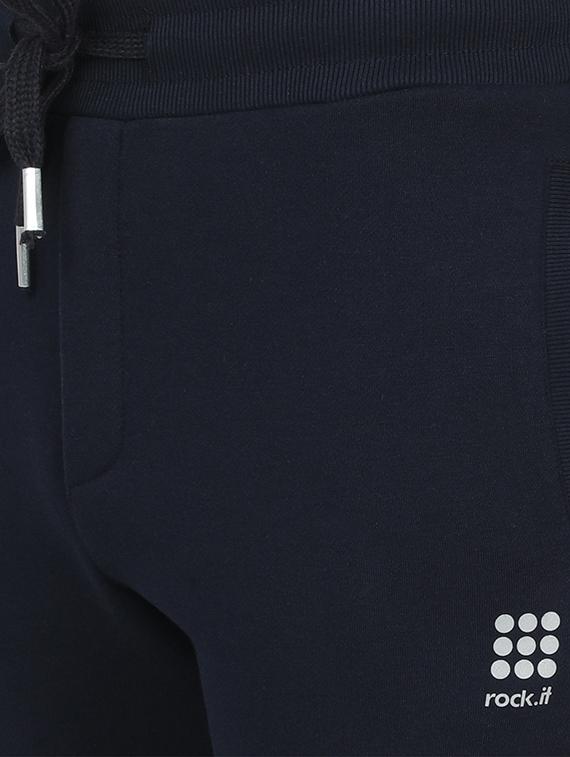 navy blue solid full length track pant - 17522909 - Zoom Image - 5