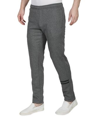 grey solid full length track pant - 17522912 - Standard Image - 2