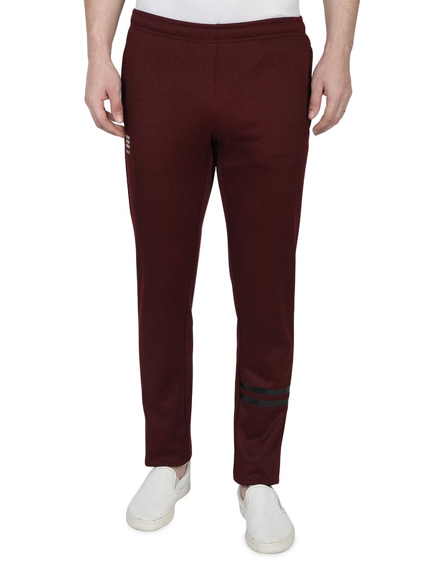 maroon solid full length track pant - 17522913 - Zoom Image - 1