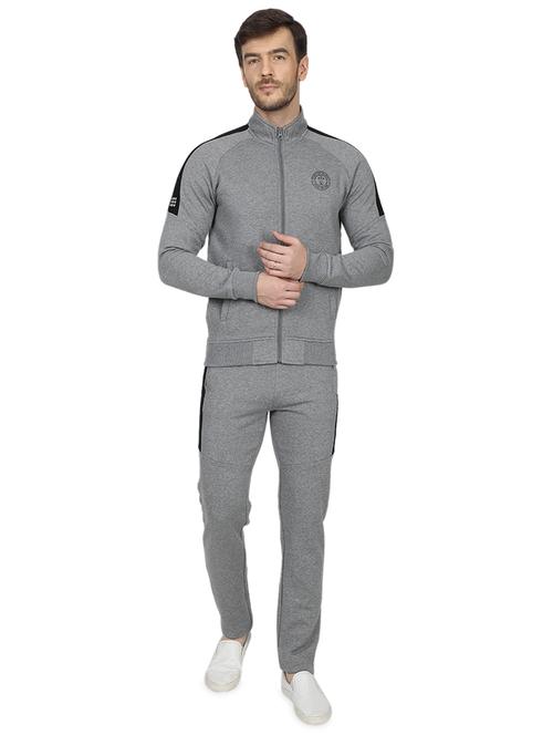 grey side taped full length track suit - 17522915 - Standard Image - 1