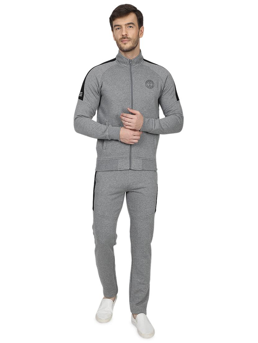 grey side taped full length track suit - 17522915 - Zoom Image - 1