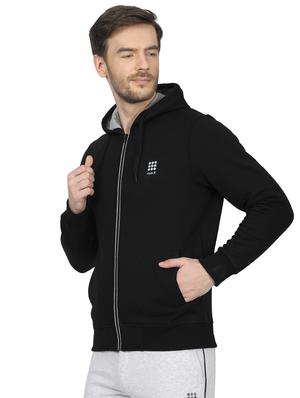black solid sweatshirt - 17522920 - Standard Image - 2