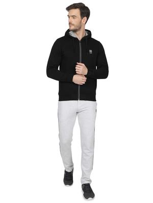 black solid sweatshirt - 17522920 - Standard Image - 4