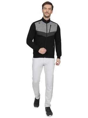 black color block cut & sew sweatshirt - 17522924 - Standard Image - 4