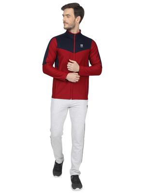 red color block cut & sew sweatshirt - 17522926 - Standard Image - 4