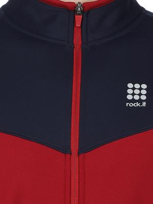 red color block cut & sew sweatshirt - 17522926 - Standard Image - 5