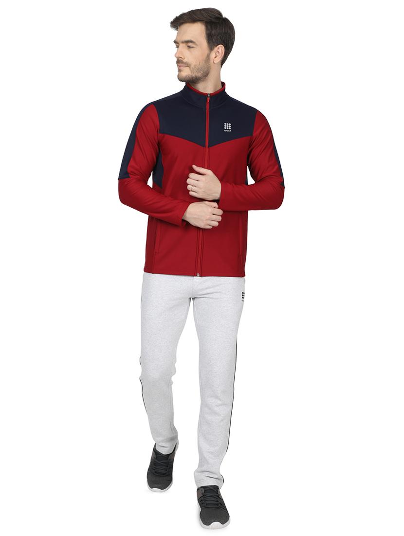red color block cut & sew sweatshirt - 17522926 - Zoom Image - 4