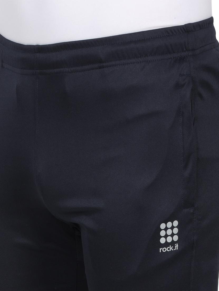 navy blue solid full length track pant - 17523050 - Zoom Image - 5