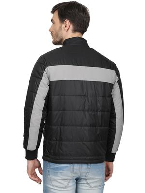 black color block quilted jacket - 17523058 - Standard Image - 3