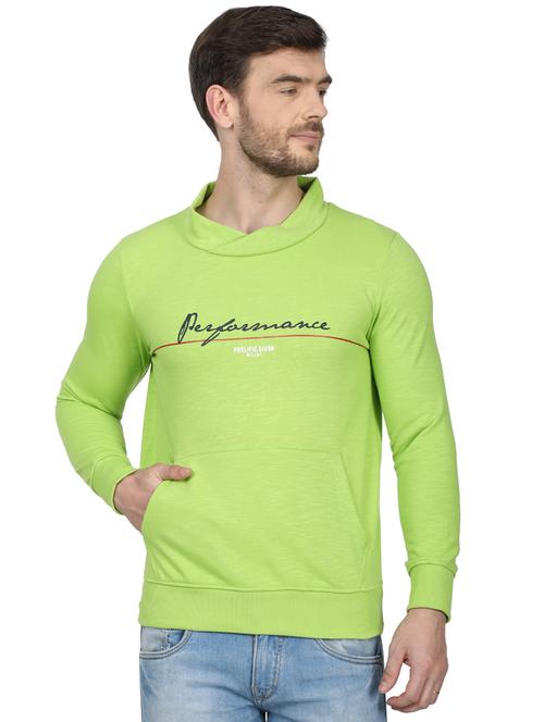 green printed sweatshirt - 17523107 - Standard Image - 1