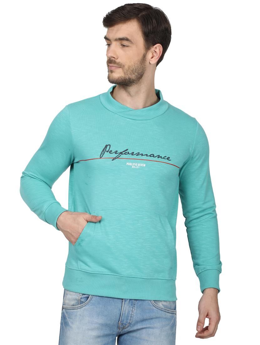 blue printed sweatshirt - 17523112 - Zoom Image - 1