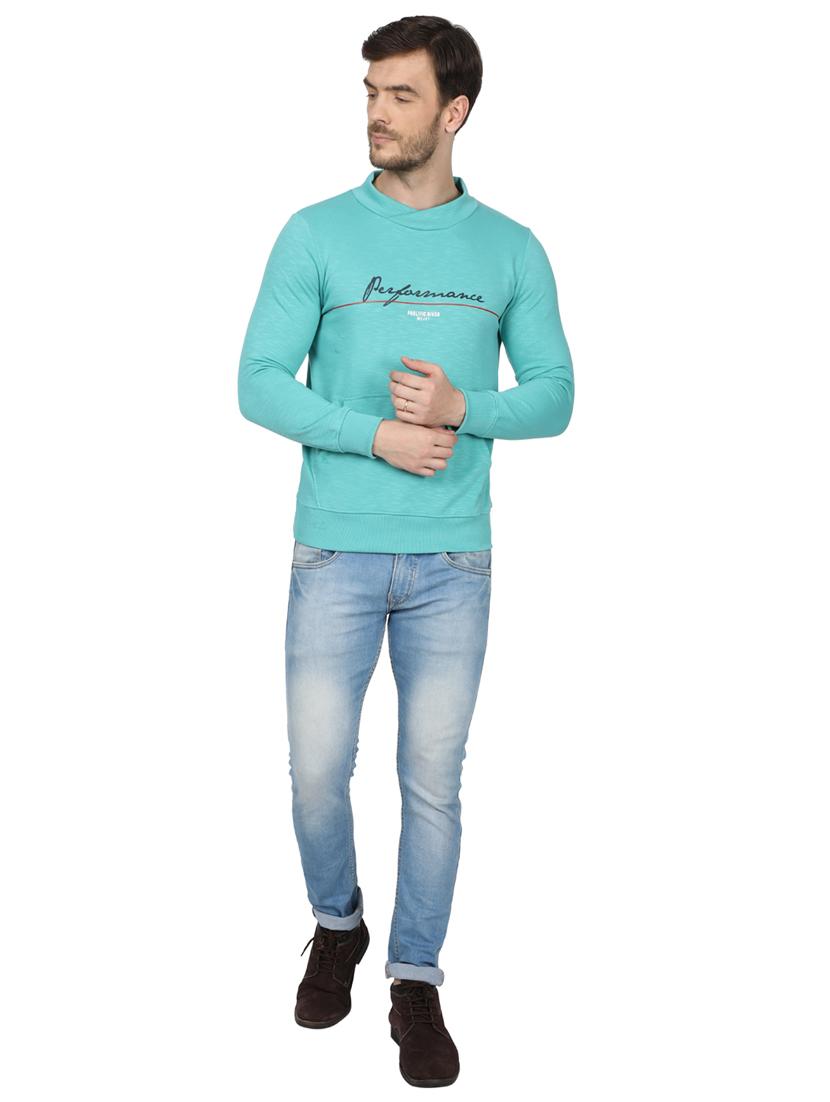 blue printed sweatshirt - 17523112 - Zoom Image - 4