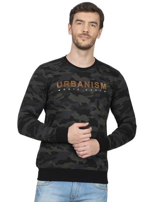 black printed sweatshirt - 17523115 - Standard Image - 1