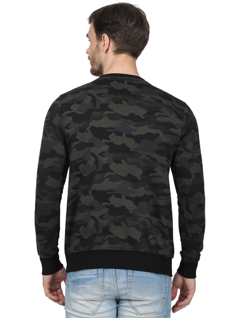 black printed sweatshirt - 17523115 - Zoom Image - 3