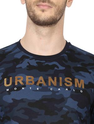 navy blue printed sweatshirt - 17523116 - Standard Image - 5