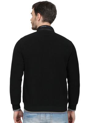 black solid casual jacket - 17523123 - Standard Image - 3