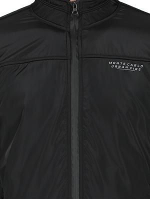 black solid casual jacket - 17523123 - Standard Image - 5