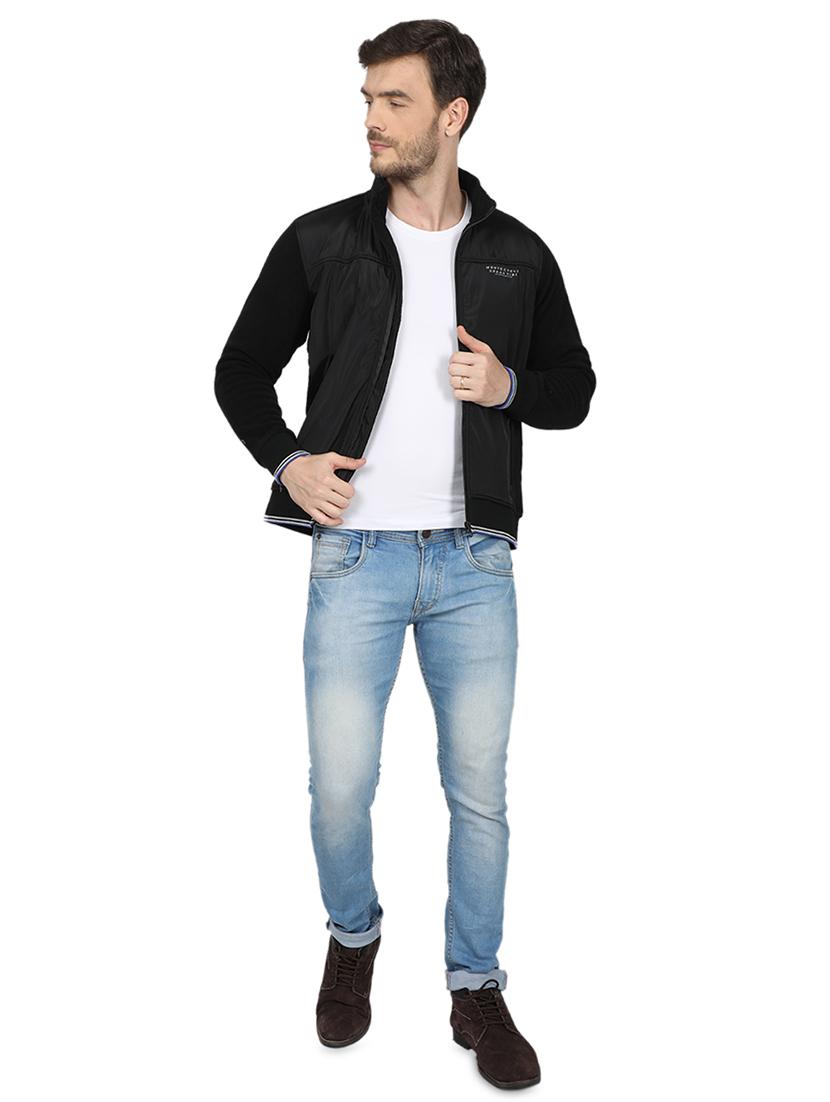 black solid casual jacket - 17523123 - Zoom Image - 4