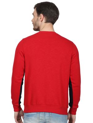 red printed cut & sew sweatshirt - 17523125 - Standard Image - 3
