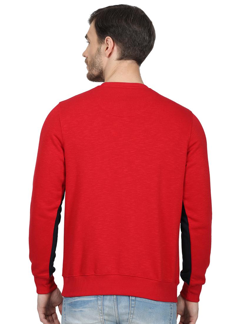 red printed cut & sew sweatshirt - 17523125 - Zoom Image - 3