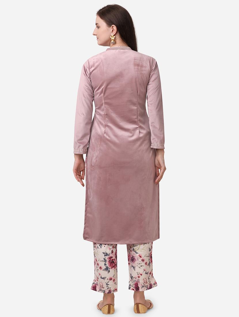 solid kurta pant set - 17523184 - Zoom Image - 3