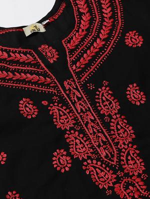 chikankari kurta pant set - 17523191 - Standard Image - 4
