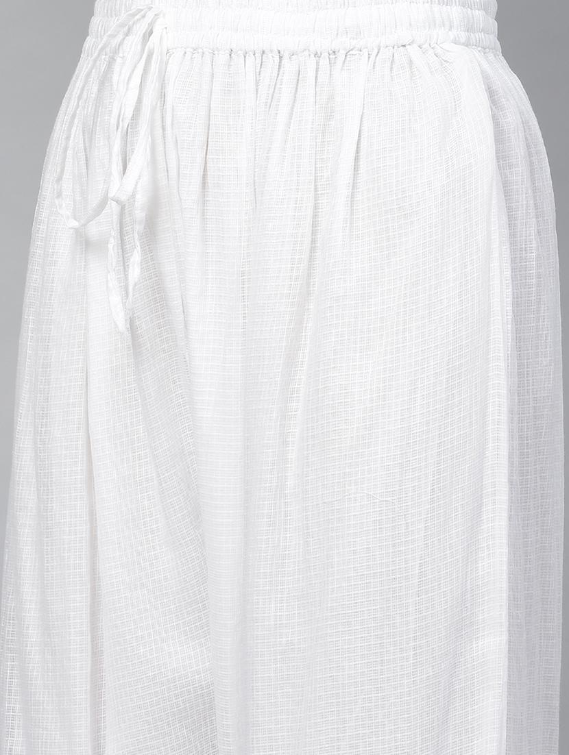 chikankari kurta palazzo set - 17523195 - Zoom Image - 5