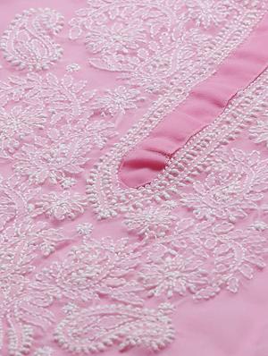 chikankari kurta pant set - 17523197 - Standard Image - 5
