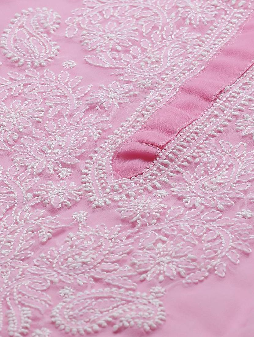 chikankari kurta pant set - 17523197 - Zoom Image - 5