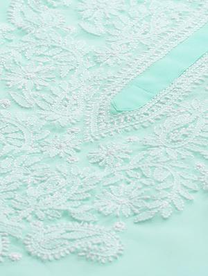 chikankari kurta pant set - 17523199 - Standard Image - 5