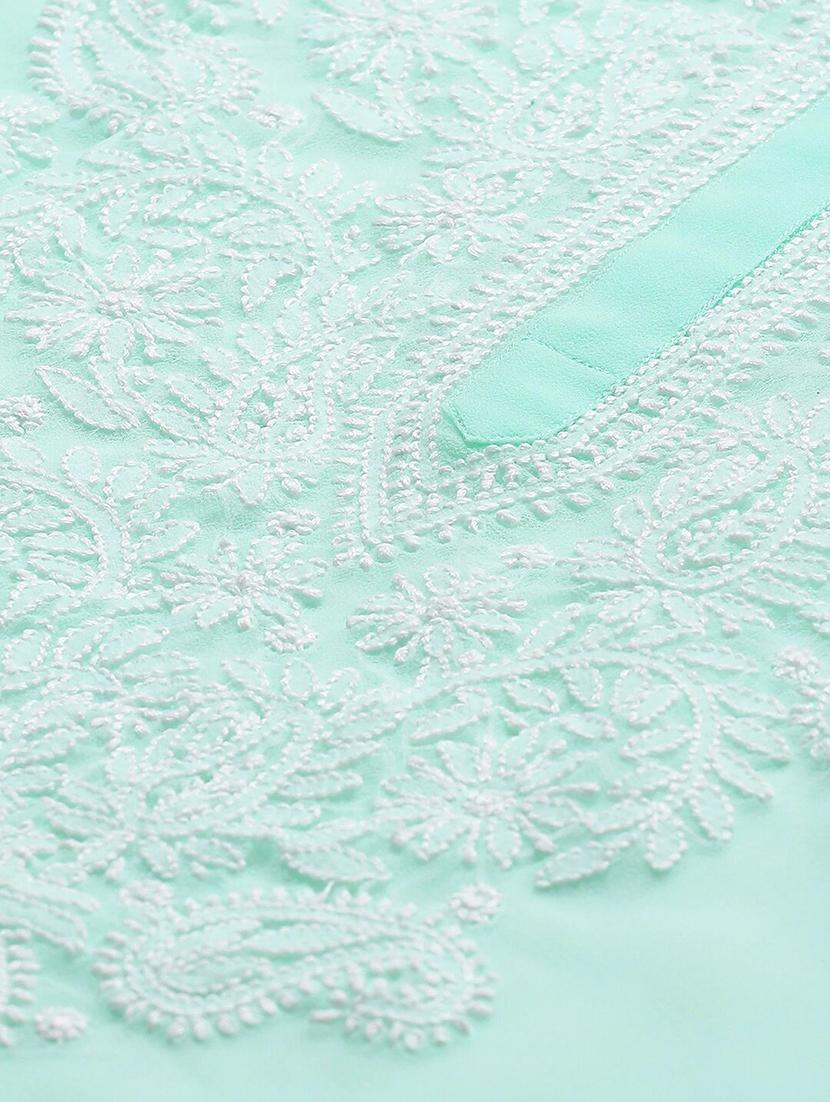 chikankari kurta pant set - 17523199 - Zoom Image - 5