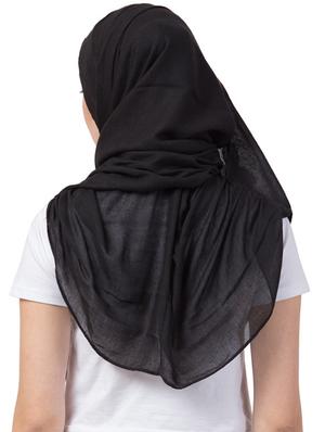 black cotton stole - 17523324 - Standard Image - 3